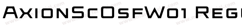 AxionScOsfW01 Regular字体转换